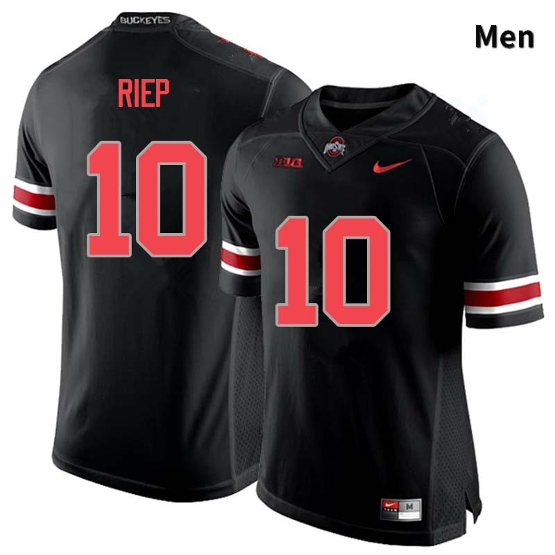Ohio State Buckeyes Amir Riep Men's #10 Blackout Authentic Stitched College Football Jersey